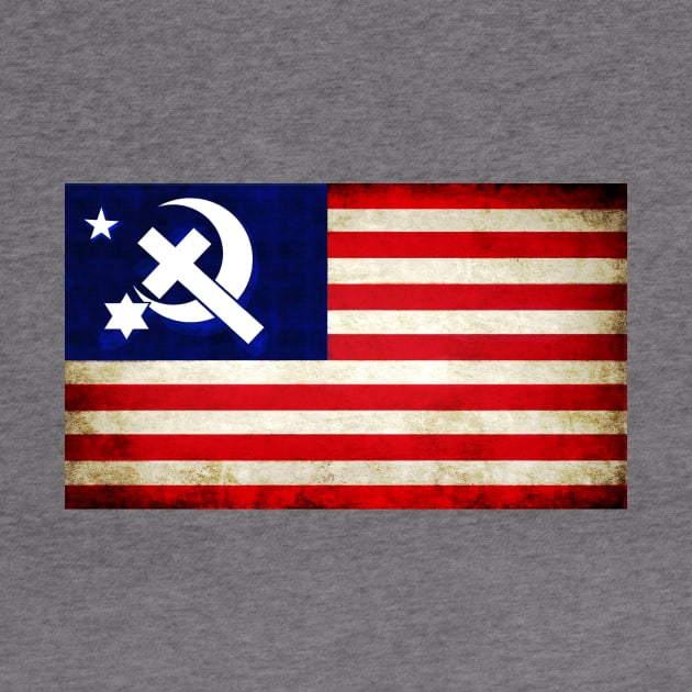 Democratic Socialist Party Flag of America by RockyHay